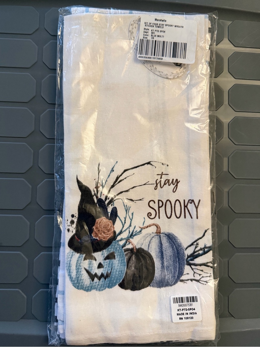 Stay Spooky Pumpkin Halloween Kitchen Towel 3 pack